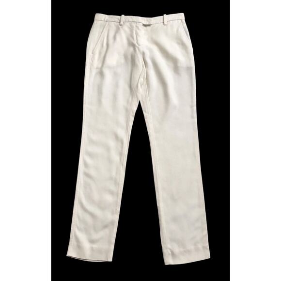 ISABEL MARANT Womens Size 2 Cream White Straight Leg Dress Pants 32" Inseam - Picture 1 of 4